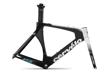 CERVELO 2017 TRIAHLON BIKE P3 FRAME SET BLACK WHITE COLOR（サーベロ 2017年モデル トライアスロン バイク ピースリー フレームセット ブラックホワイト カラー）